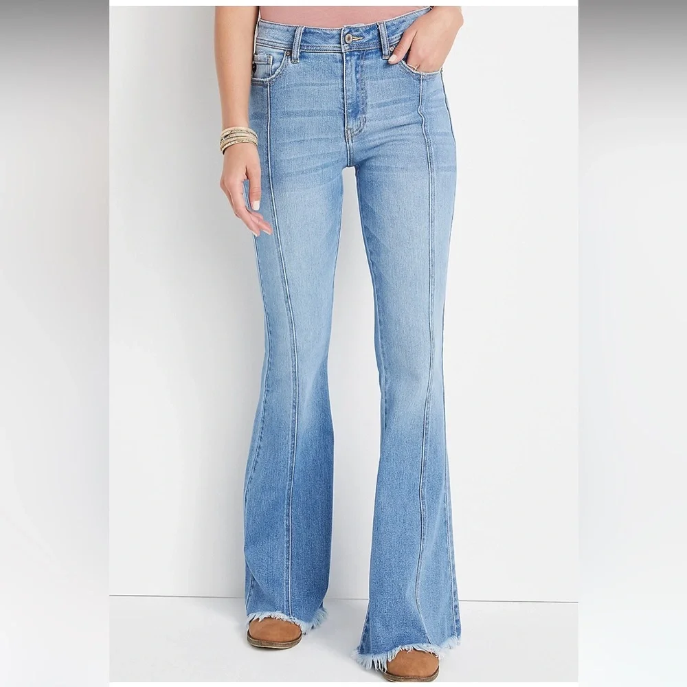 KanCan Flare High Rise Front Seam Jean - Picture 4 of 4